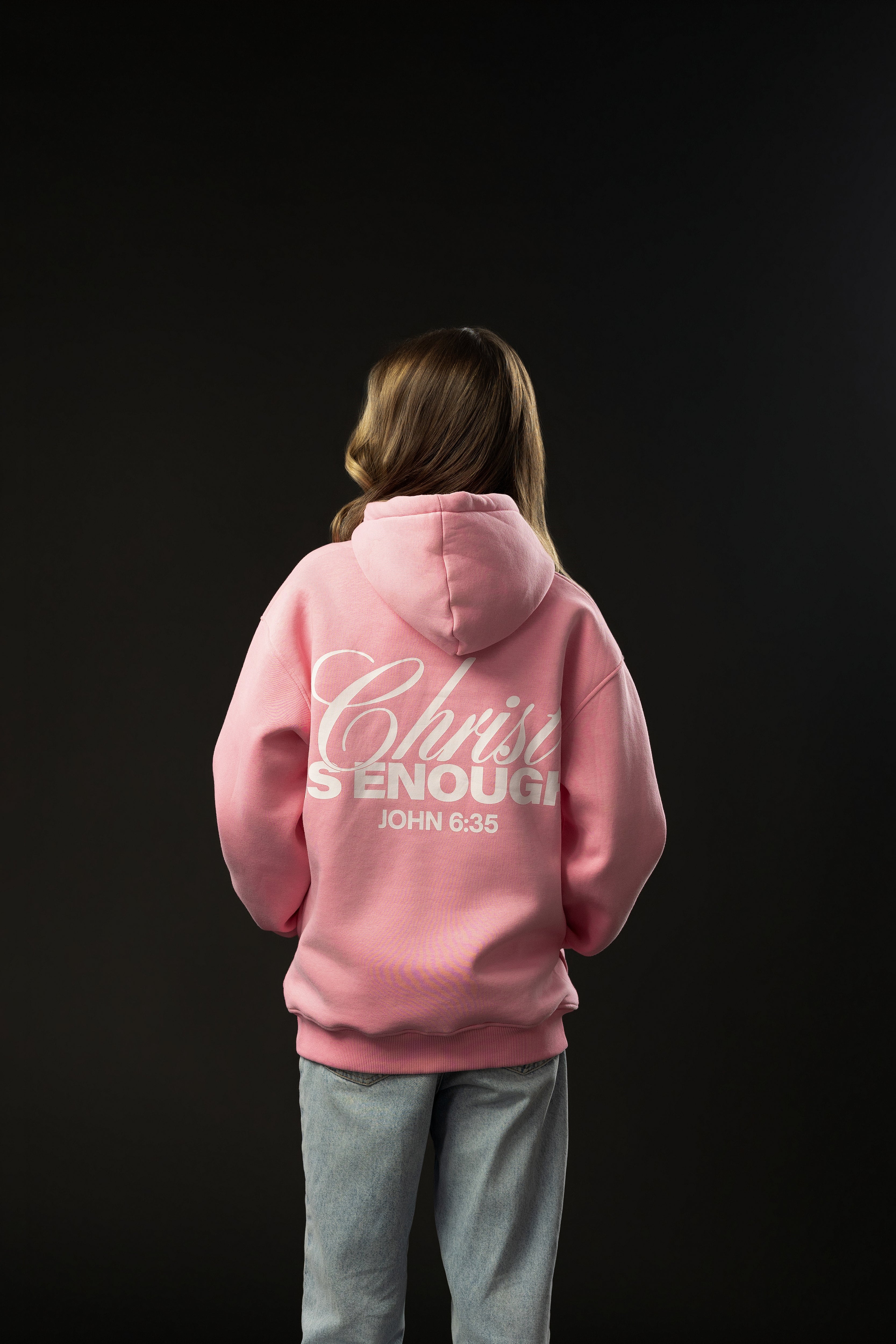 CHRIST IS ENOUGH Pink Hoodie