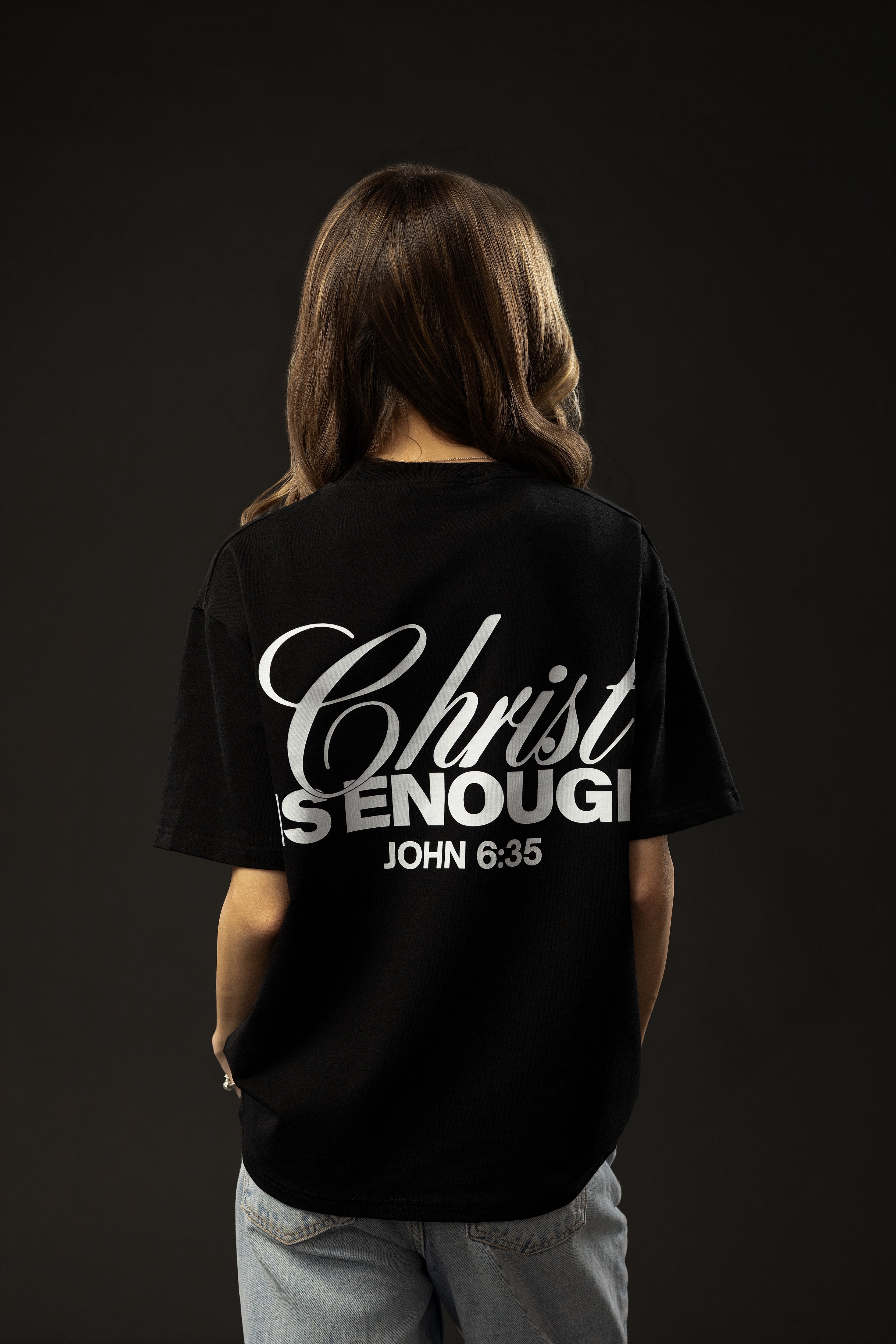 CHRIST IS ENOUGH Black T-shirt