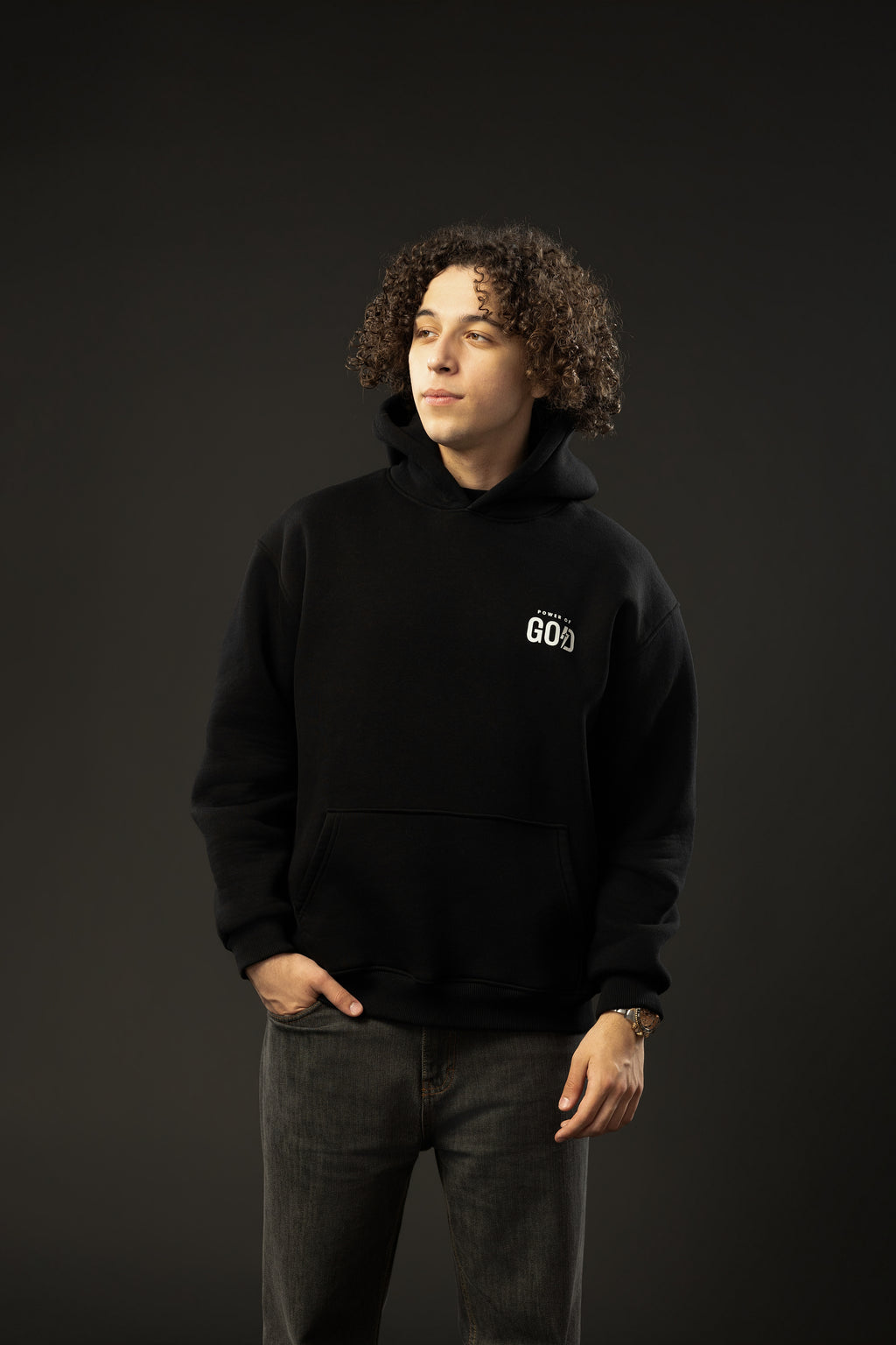 ONLY JESUS CAN Black Hoodie