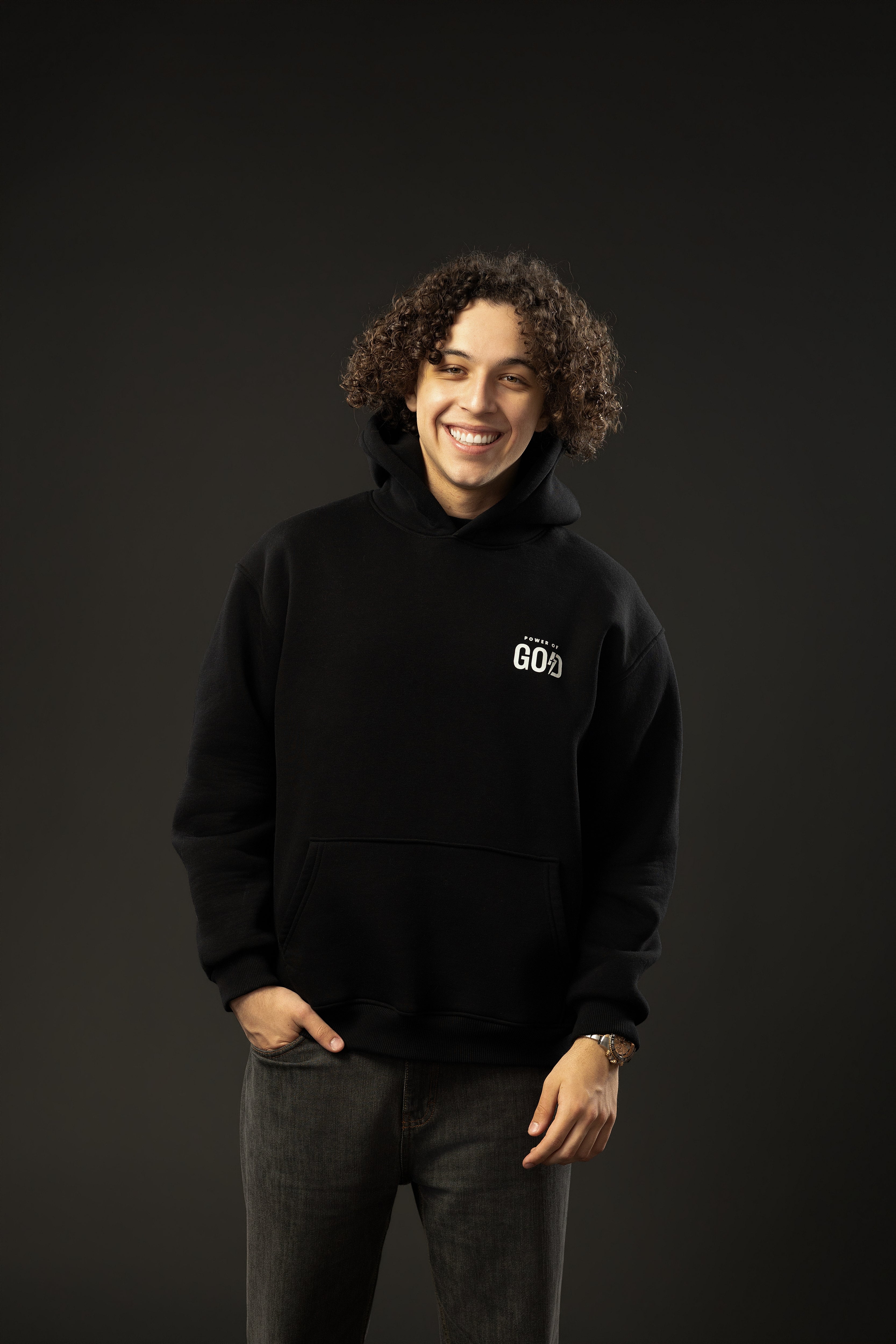 ONLY JESUS CAN Black Hoodie